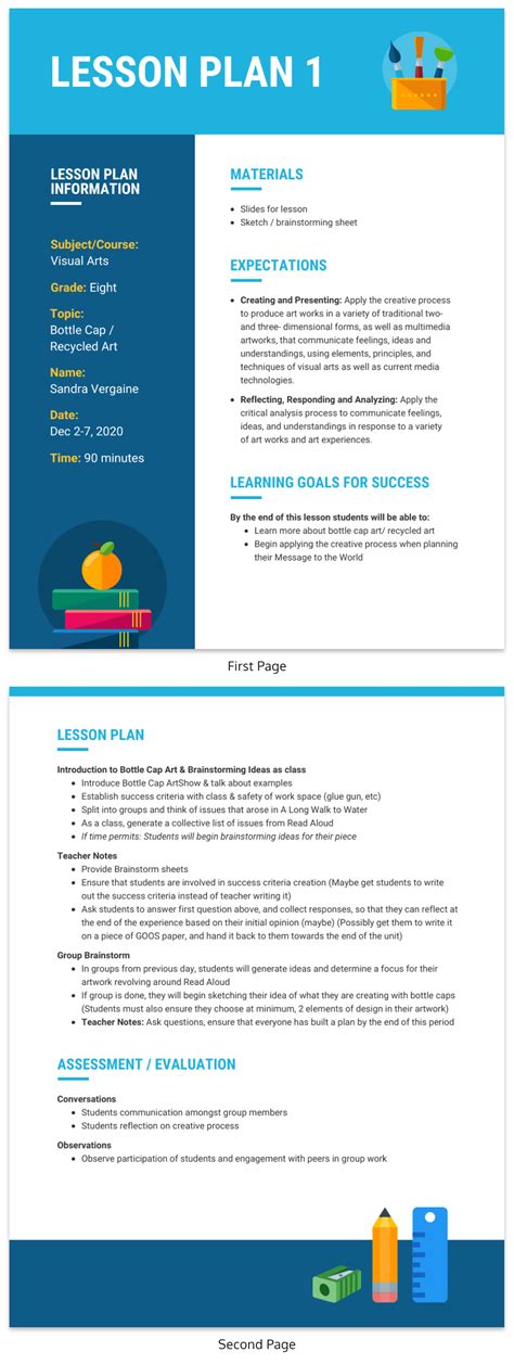 Daily Lesson Plan | Lesson plan examples, Lesson plan ...