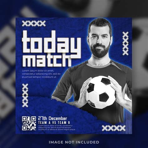 Premium Psd Football Player Poster Social Media Post Template In 2022