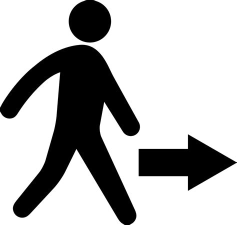 Person Walking Icon At Collection Of Person Walking