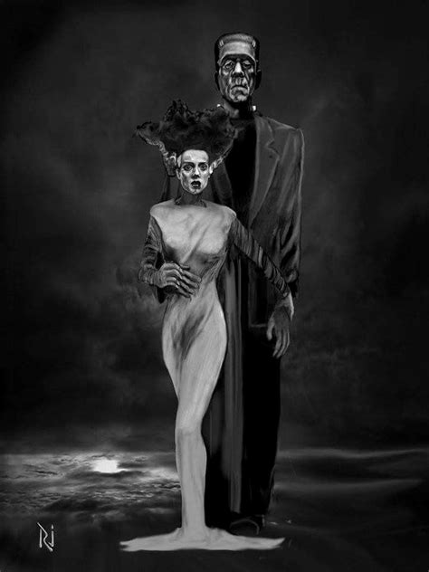 Pin By Jerry J On Halloween Bride Of Frankenstein Vintage Horror