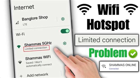 How To Fix Wifi Limited Connection Problem Hotspot Limited Connection
