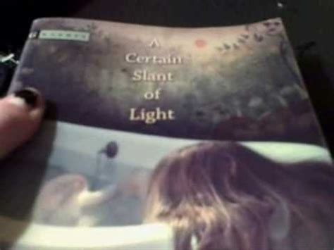 Book Review A Certain Slant Of Light By Laura Whitcomb Youtube