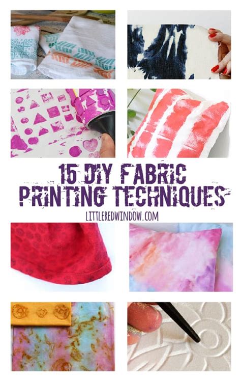 15 Diy Fabric Printing Techniques Little Red Window