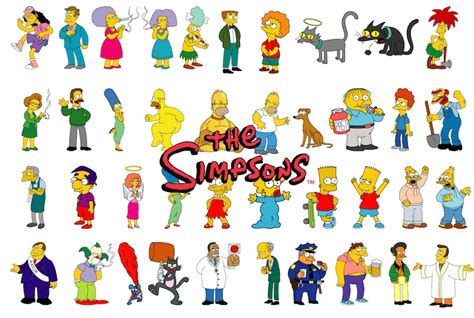 The Simpsons Characters Complete Collection 44 Vector Images Etsy