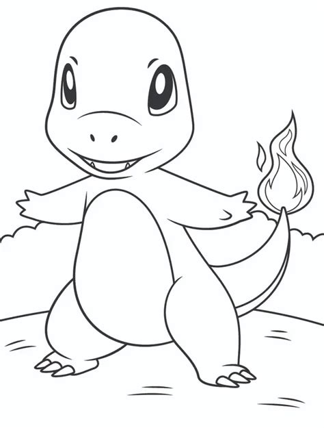 🖍️ Pokémon Charmander Gratis Kleurplaat Om Te Printen
