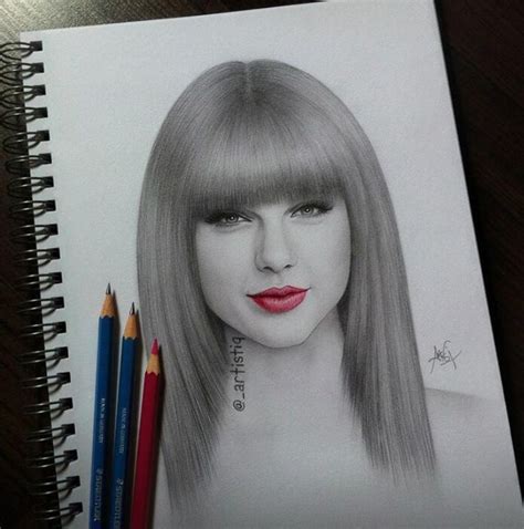 Artistiq Pencil Drawing Of Taylor Swift This Is Amazing I Cant