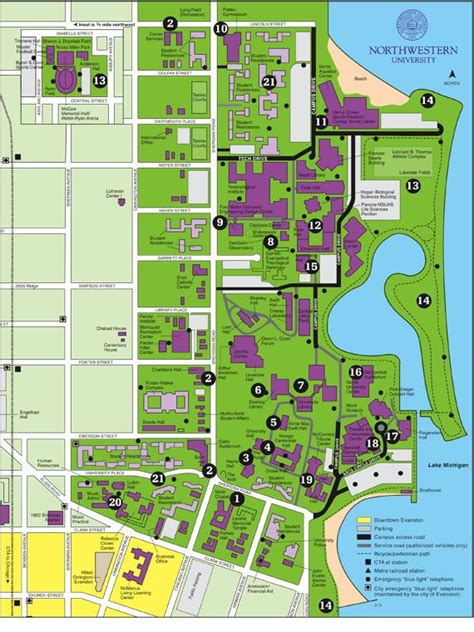 Northwestern Chicago Campus Map