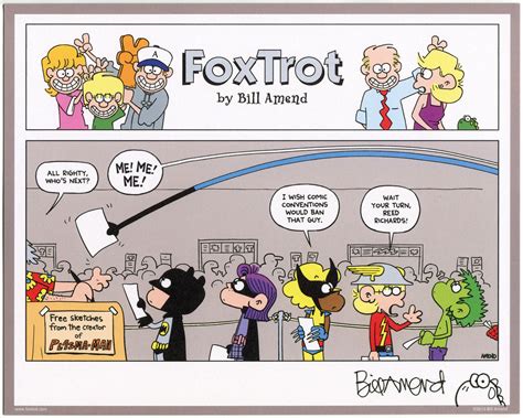 Mr Not So Fantastic Signed Print Foxtrot Comic By Bill Amend The