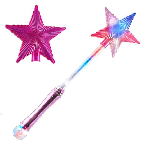 Light Up Crystal Star Wand Pink Best Glowing Party Supplies