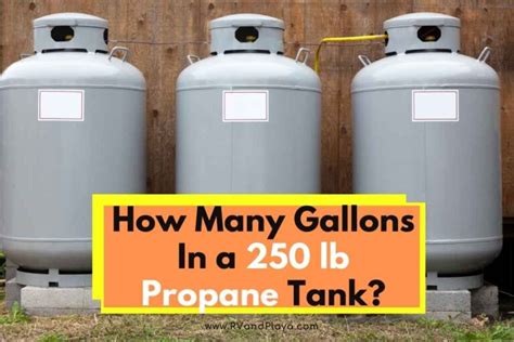 How Many Gallons In A 250 Lb Propane Tank Propane Tank Sizes
