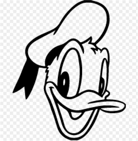 Donald Duck Black And White Clipart Png Photo 66165 Toppng