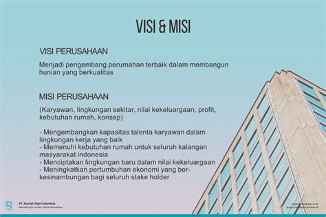 Visi And Misi Pt Rumah Rapi Indonesia