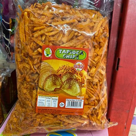 Kerepek Ubi Kayu Jejari Pedas Tapioca Chips 900g Shopee Malaysia
