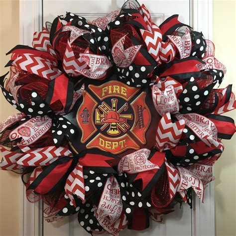 Firefighter Wreath Home Décor Wreaths And Door Hangers