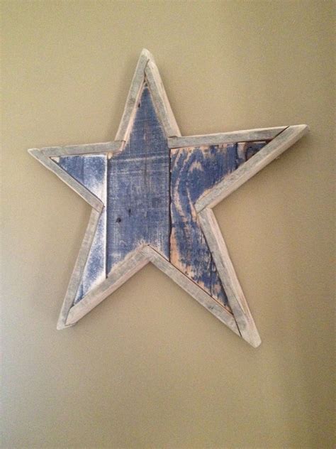 Star From Pallet Wood Wood Pallets Hand Painted Handmade
