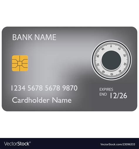 Credit Card Design Template Royalty Free Vector Image