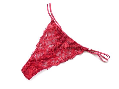 Red Thongs Stock Photo Image Of Lady Isolated Lace Female