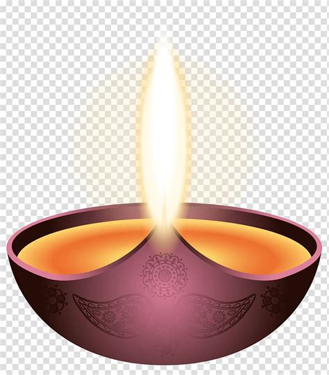 Lighted Candle Illustration Diya Diwali Diwali Transparent