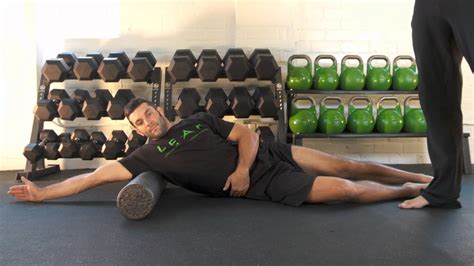 How To Foam Roll Massage Your Back Lats Youtube