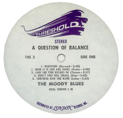 Moody Blues A Question Of Balance 1st Us Vinyl Lp Album Lp Record