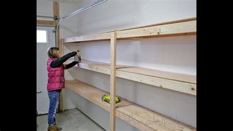 How To Build Garage Shelving Easy Cheap And Fast Youtube