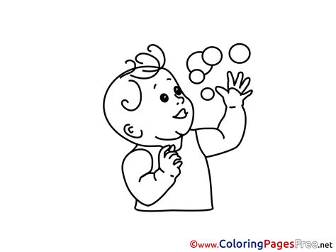 Bubble Coloring Pages For Kids