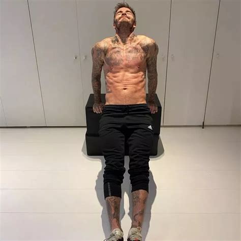 David Beckham Mocked By Son Romeo As He Flexes Bulging Muscles In