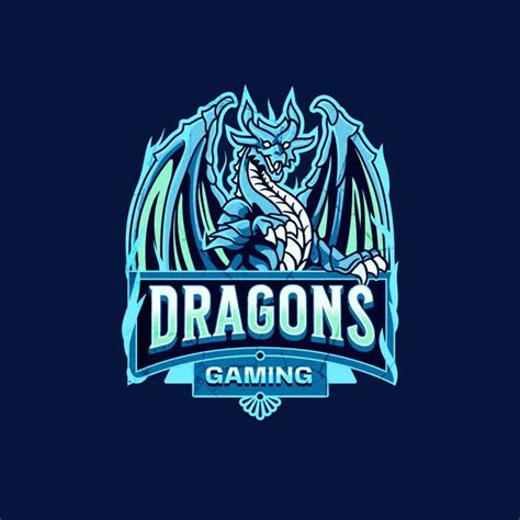 Dragons Gaming Esport Team Logo Design Template — Customize It In Kittl