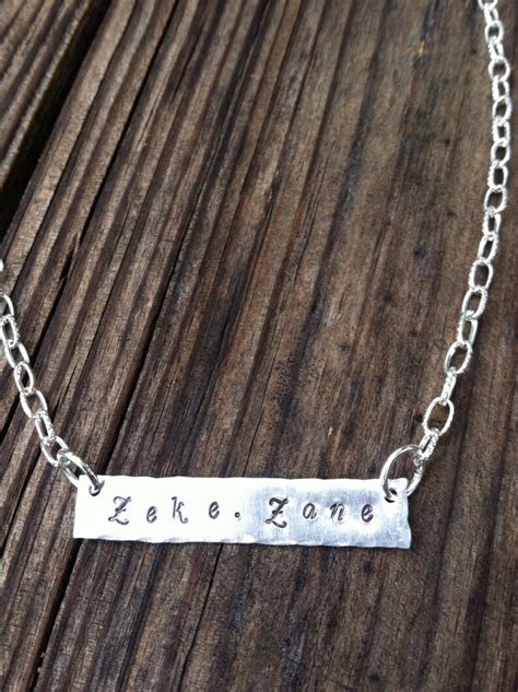 Customized For You Hand Stamped Personalized Name Plate Etsy