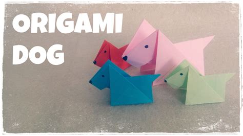 Origami For Kids Origami Dog Tutorial Very Easy Easy Origami For