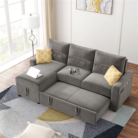buy couch with pull out bed er sectional l shaped sofa with storage corner sofa bed couch with