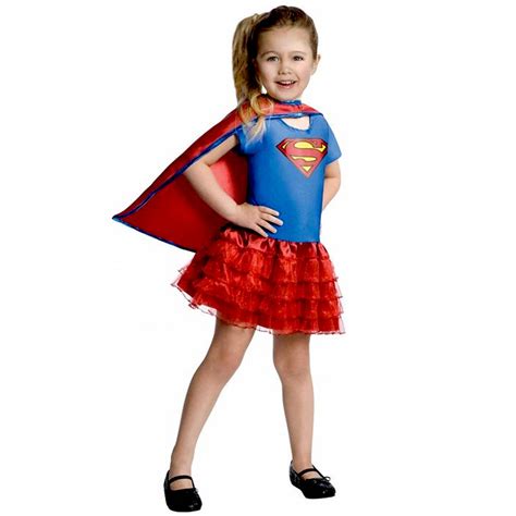 Supergirl Ruffle Tutu Dress Up Girls Small