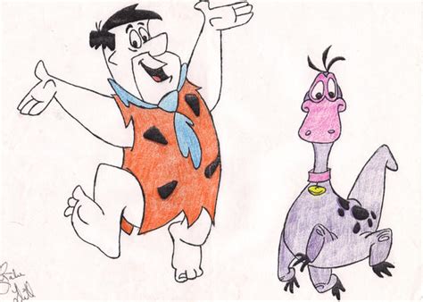 Fred Flintstone And Dino By Gwdill On Deviantart