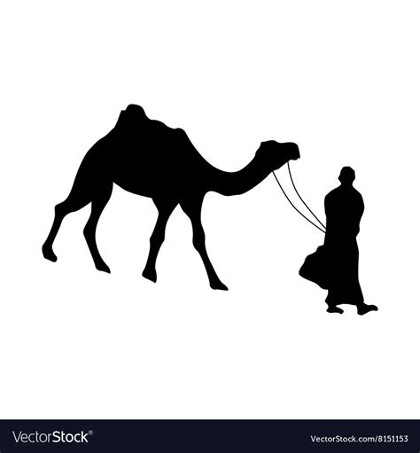 Camel Silhouette Black Royalty Free Vector Image