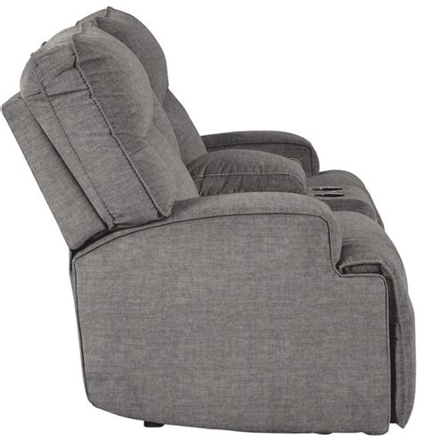 Signature Design By Ashley® Coombs Charcoal Power Double Reclining