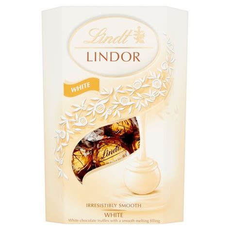 Lindt Lindor White Chocolate Truffles Carton 200g Tesco