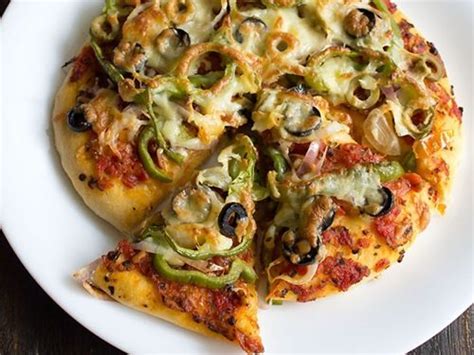 Here's a nutrient rich pizza idea. veg pizza recipe, how to make vegetable pizza | best ...