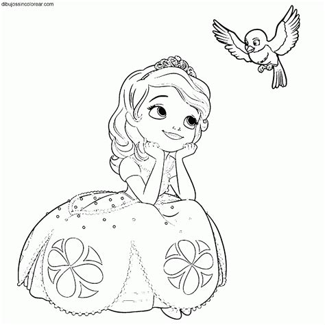 Dibujos De La Princesa Sofía Princesa Disney Para Colorear