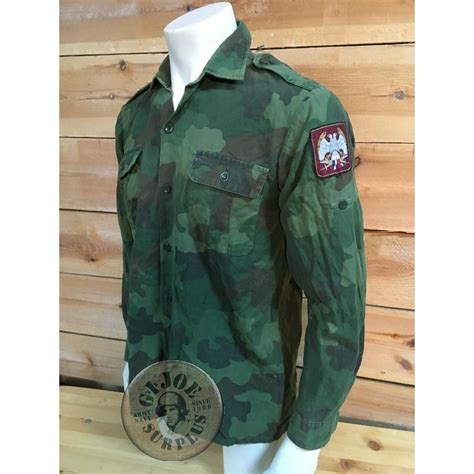 Serbian Army M8993 Camo Combat Shirts Use Condition