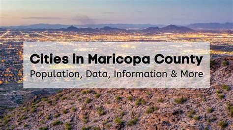 Cities In Maricopa County Complete List Of Maricopa County Cities