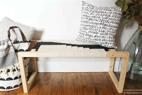 Woodshop Diaries Woven Bench Horizontal 1 Diy Woven Bench Diy Storage