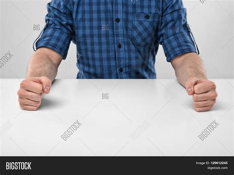 Closeup Masculine Fists Clenched On Image And Photo Bigstock