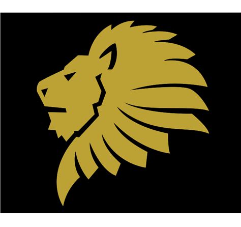 Lion Head Gold Clip Art At Vector Clip Art Online Royalty