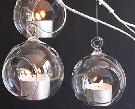 12pcsdozen Dia 80mm And 10cm Glass Hanging Candle Holderglass