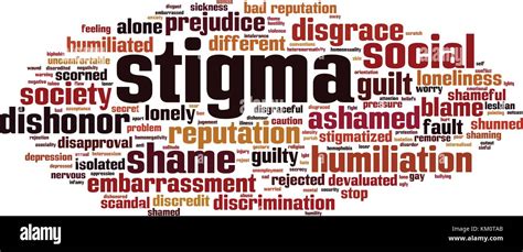 Stigma Word Cloud Concept Vector Illustration Stock Vector Image And Art