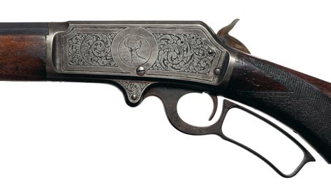 Custom Engraved Marlin Model 1893 Lever Action Rifle With Pistol Grip Stock