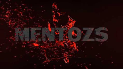 After Effects Blood Intro Element 3d Example Youtube