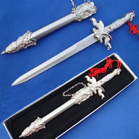 Buy Self Defense Sword Medieval Silver Short Sword