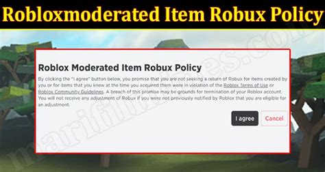 Robloxmoderated Item Robux Policy Dec 2021 Game Zone