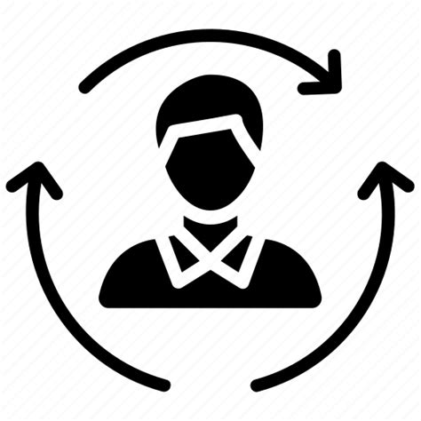 Human resource, job rotation, recruitment, resource rotation, staff retention icon